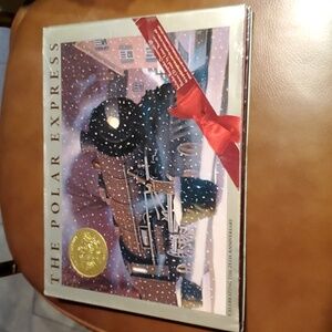 The Polar Express Hardcover Christmas Holiday Story Picture Kids Book CD 1985